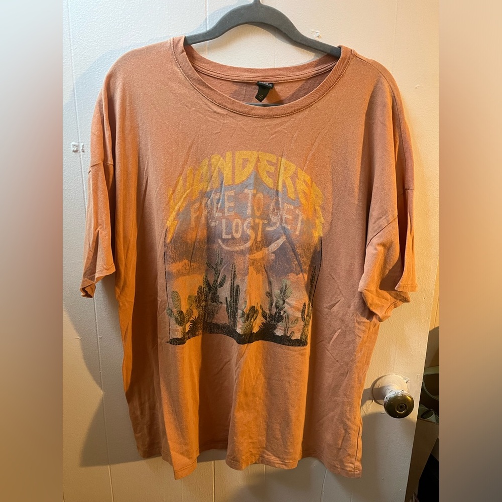 Oversized T-shirt - Orange